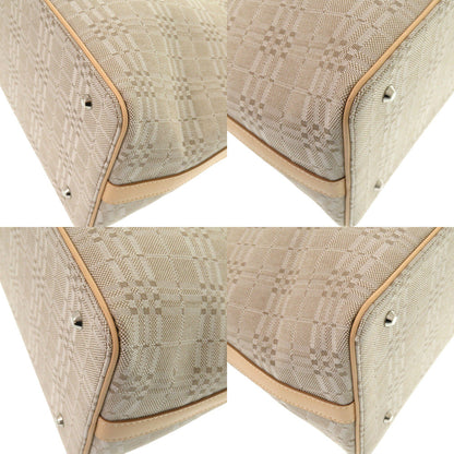Burberry Handbag Canvas, Leather Beige Women