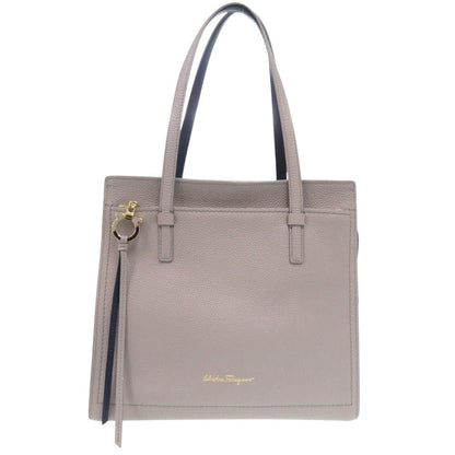 Salvatore Ferragamo Tote Bag Gg-21F216 Leather Gray Gancini Amy Tote Bag Women