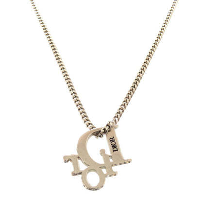 Christian Dior Necklace Metal Silver Logo Women
