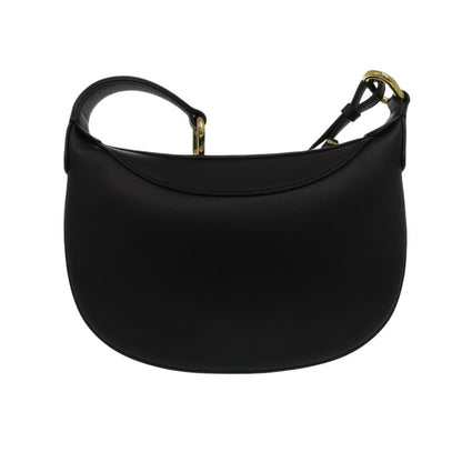 Mcm Shoulder Bag Mwhcata02Bk001 Calfskin Black Logo Aren Women