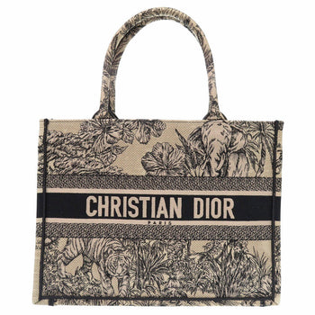 Christian Dior Tote Bag Canvas Beige Book Tote Medium Women