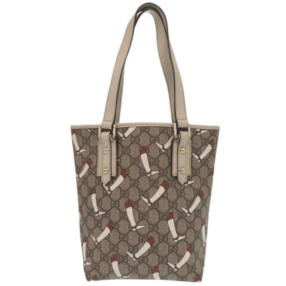 Gucci Tote Bag Gg Supreme Brown Gg Pattern Tote Bag Pvc Bootspattern Women