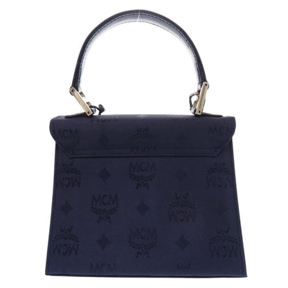Mcm Handbag Leather, Pvc Navy Logo 2Way Women