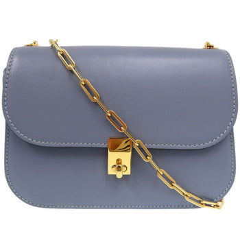 Valentino Garavani Shoulder Bag Leather Light Blue Valentino Garavani Chain Link Shoulder Bag Light