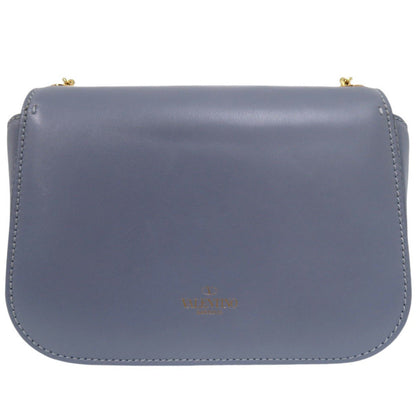 Valentino Garavani Shoulder Bag Leather Light Blue Valentino Garavani Chain Link Shoulder Bag Light