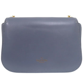 Valentino Garavani Shoulder Bag Leather Light Blue Valentino Garavani Chain Link Shoulder Bag Light