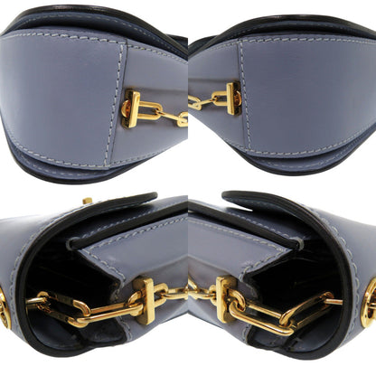 Valentino Garavani Shoulder Bag Leather Light Blue Valentino Garavani Chain Link Shoulder Bag Light