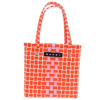 Marni Handbag M00638 0M429 Polypropylene Orange Market Woven