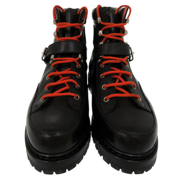 Hermes Boots 132251Zh Leather Black Hiking Mountain Boots Size 39 Mens 39