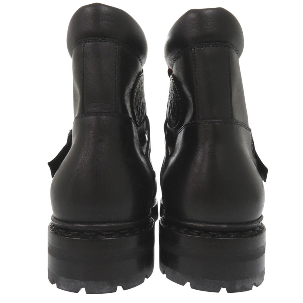 Hermes Boots 132251Zh Leather Black Hiking Mountain Boots Size 39 Mens 39