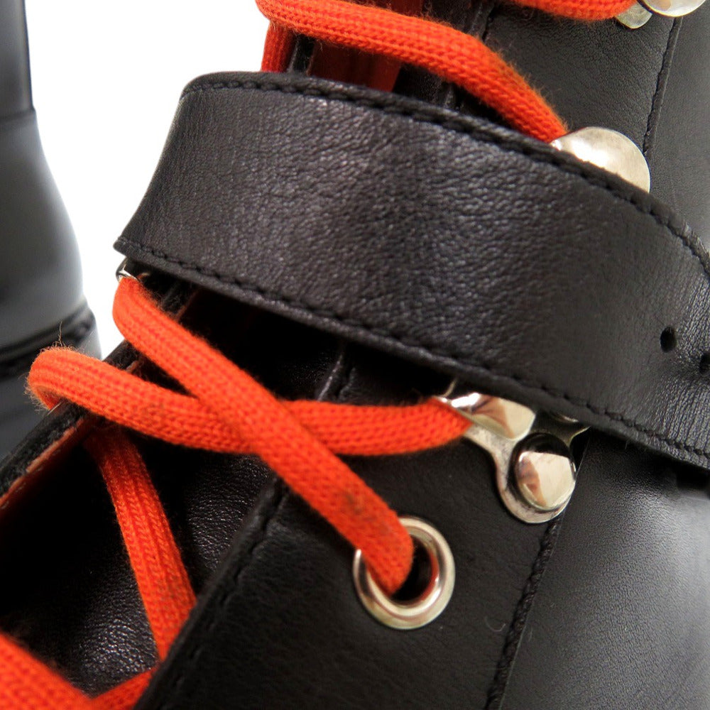 Hermes Boots 132251Zh Leather Black Hiking Mountain Boots Size 39 Mens 39