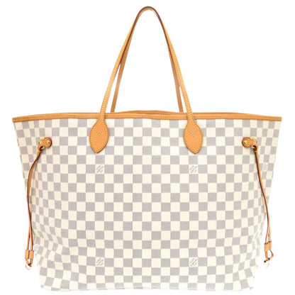 Louis Vuitton Tote Bag N51108 Damier Azur Canvas White Damier Azur Neverfull Gm Women