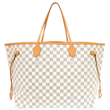 Louis Vuitton Tote Bag N51108 Damier Azur Canvas White Damier Azur Neverfull Gm Women