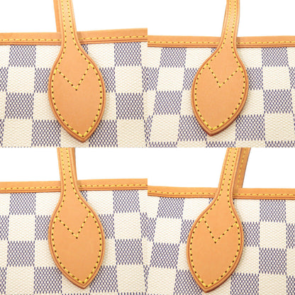 Louis Vuitton Tote Bag N51108 Damier Azur Canvas White Damier Azur Neverfull Gm Women