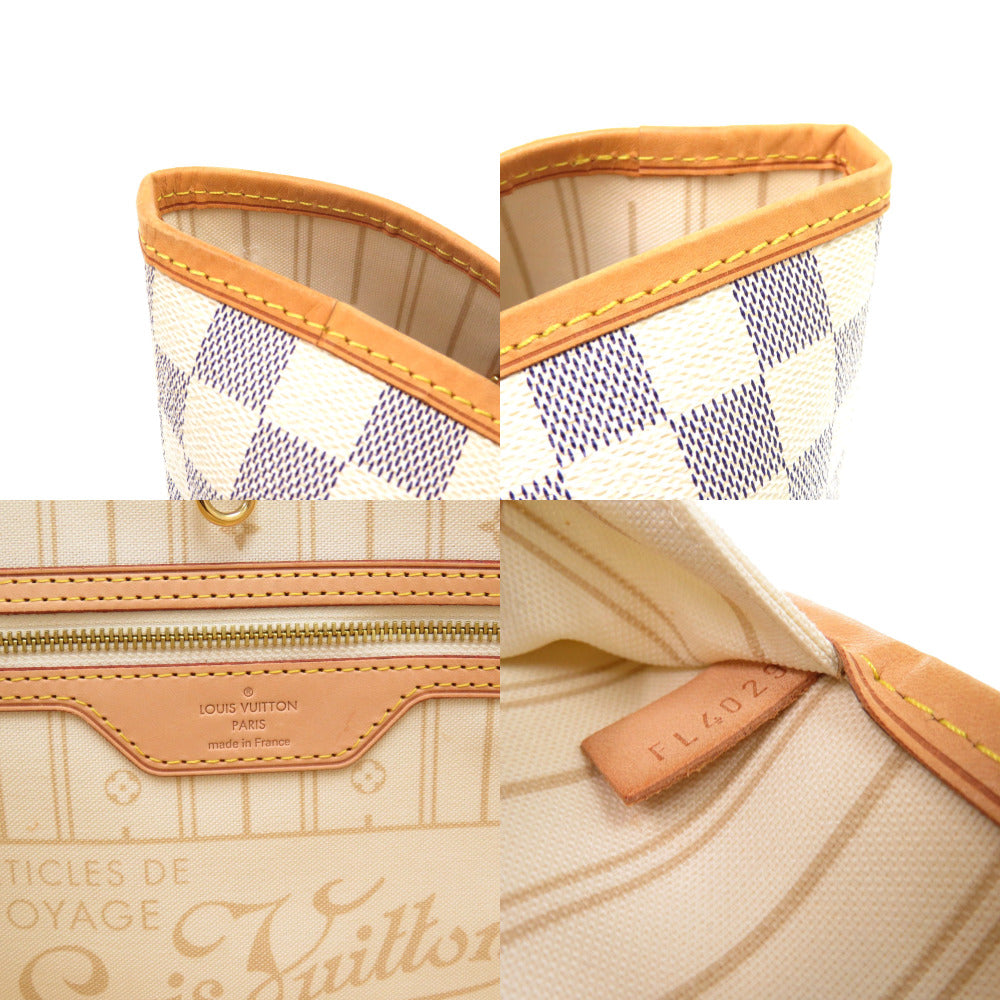 Louis Vuitton Tote Bag N51108 Damier Azur Canvas White Damier Azur Neverfull Gm Women
