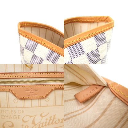 Louis Vuitton Tote Bag N51108 Damier Azur Canvas White Damier Azur Neverfull Gm Women