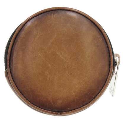 Berluti Coin Case E0231 Leather Brown Calligraphy Mens
