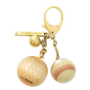 Louis Vuitton Key Ring M95507 Gold Plated, Resin Orange Bijoux Sac Mini-Run Croisette Women