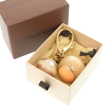 Louis Vuitton Key Ring M95507 Gold Plated, Resin Orange Bijoux Sac Mini-Run Croisette Women