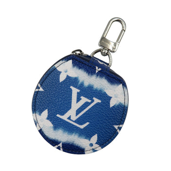 Louis Vuitton Pouch Gi0491 Monogram Canvas, Leather Blue Lv Escal Earphone Case Unisex(Unisex)