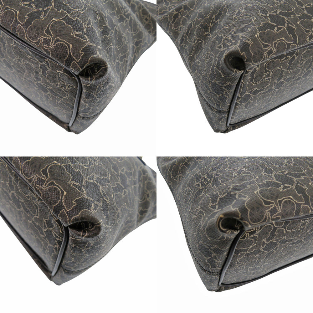 Celine Handbag Pvc, Leather Brown Monkey Line Women