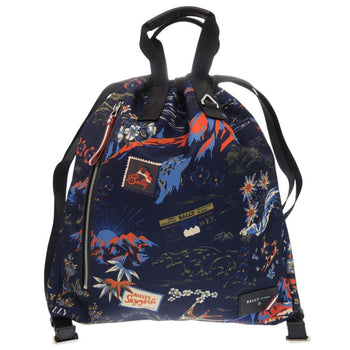 Bally Backpack Nylon Blue Drawstring Falco.Npr 27 Multibluesky Unisex(Unisex)