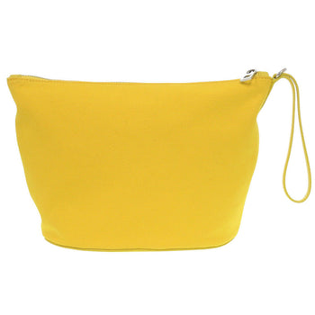 Loewe Clutch Bag Canvas Yellow Pouch Women