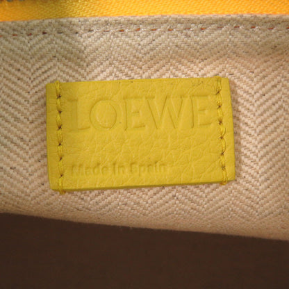 Loewe Clutch Bag Canvas Yellow Pouch Women