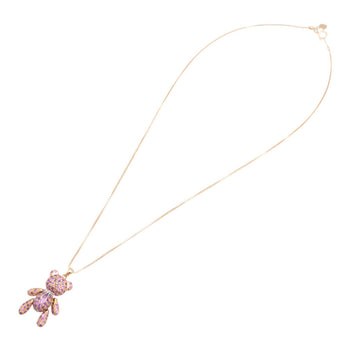 Jewelry Necklace K18 Pink Gold, Pink Sapphire Pink Gold Pink Sapphire 5.10Ct Women