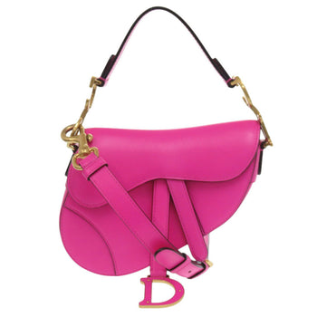 Christian Dior Handbag Leather Passion Pink Saddle Bag Women