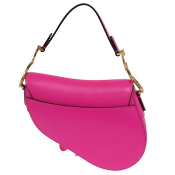 Christian Dior Handbag Leather Passion Pink Saddle Bag Women