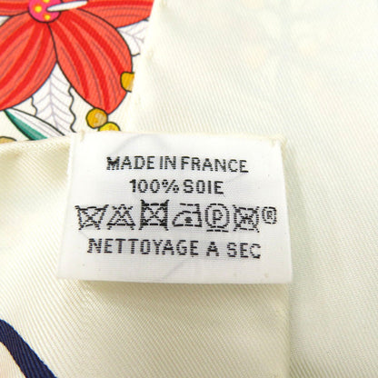 Hermes Scarf Silk Gris Twill Scarf Cheetah Carre90 Double Face Guepards Bandana Women