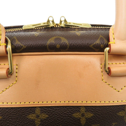 Louis Vuitton Handbag L47270 Monogram Canvas Brown Monogram Deauville Women