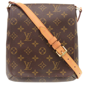 Louis Vuitton Shoulder Bag M51258 Monogram Canvas Brown Monogram Musette Salsa Short Strap Women