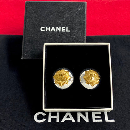 Chanel Earring Gold Plated Gold Women