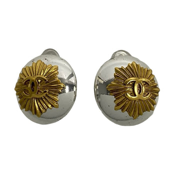Chanel Earring Gold Plated Gold Women