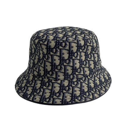 Dior Hat Cotton, Polyester, Acrylic, Viscose Navy Trotter Pattern Mens M