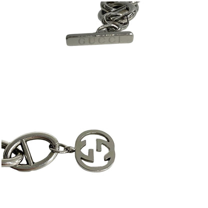 Gucci Bracelet Metal Silver Gg Motif Anchor Chain Bracelet Women(Unisex)