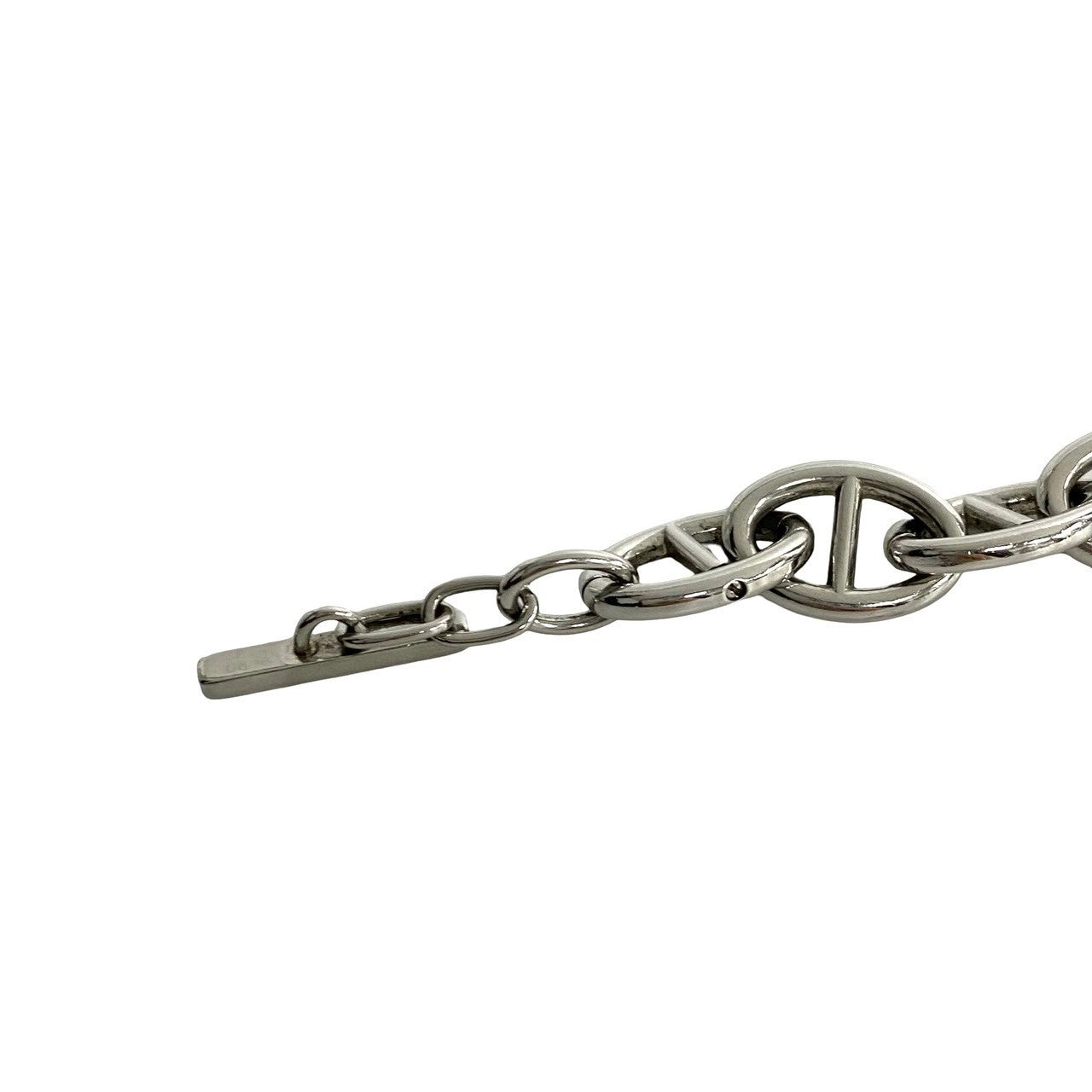 Gucci Bracelet Metal Silver Gg Motif Anchor Chain Bracelet Women(Unisex)