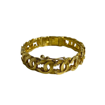 Chanel Bracelet Gold Plated Gold Coco Mark Women