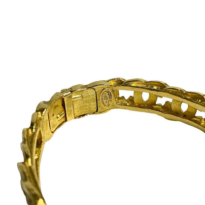 Chanel Bracelet Gold Plated Gold Coco Mark Women