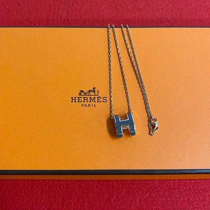 Hermes Necklace Gold Plated Gold Pop Ash Women