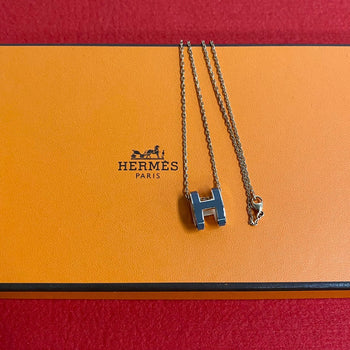Hermes Necklace Gold Plated Gold Pop Ash Women