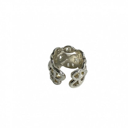 Hermes Ring H109506B Silver925 Silver Anchane Ring Gm Women(Unisex) 53