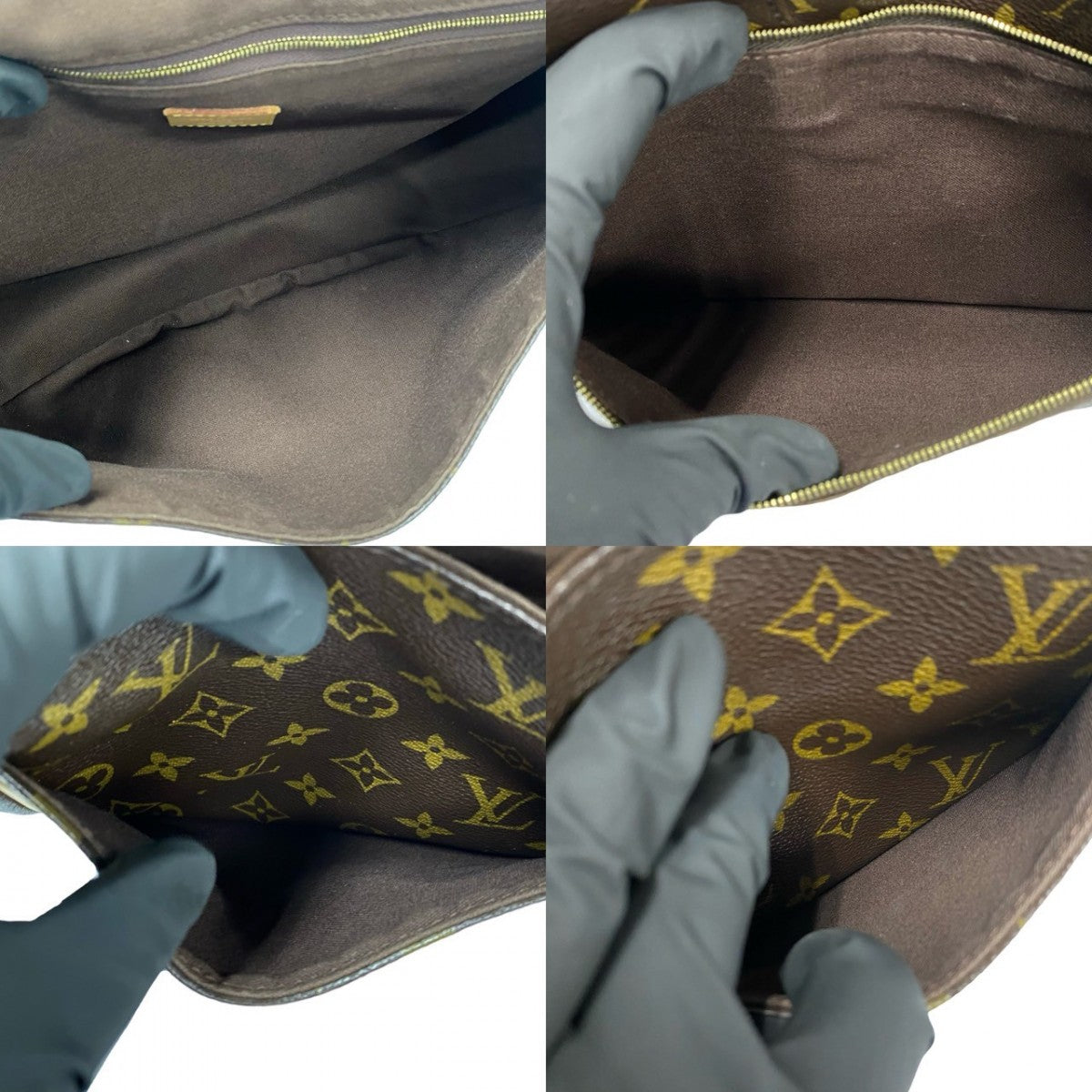 Louis Vuitton Shoulder Bag M40473 Leather, Pvc Brown Monogram Menilmontan Mm Mens(Unisex)