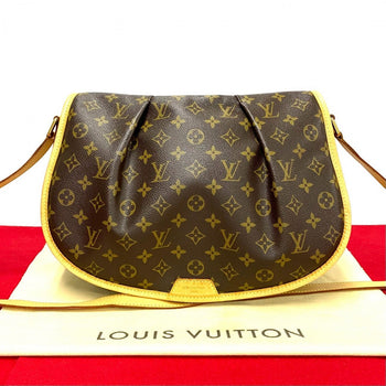Louis Vuitton Shoulder Bag M40473 Leather, Pvc Brown Monogram Menilmontan Mm Mens(Unisex)