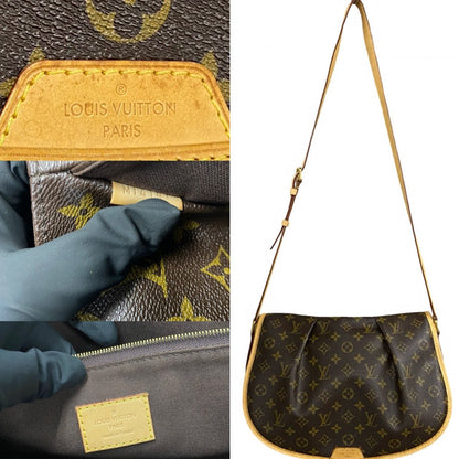 Louis Vuitton Shoulder Bag M40473 Leather, Pvc Brown Monogram Menilmontan Mm Mens(Unisex)
