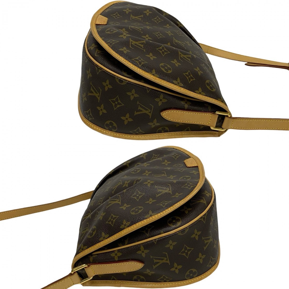 Louis Vuitton Shoulder Bag M40473 Leather, Pvc Brown Monogram Menilmontan Mm Mens(Unisex)