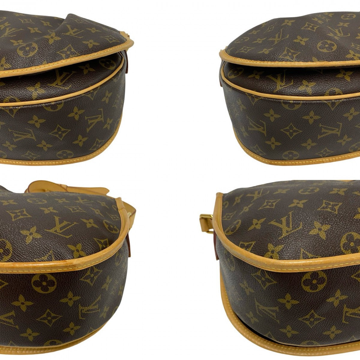 Louis Vuitton Shoulder Bag M40473 Leather, Pvc Brown Monogram Menilmontan Mm Mens(Unisex)