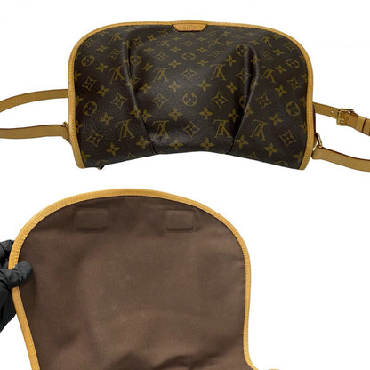 Louis Vuitton Shoulder Bag M40473 Leather, Pvc Brown Monogram Menilmontan Mm Mens(Unisex)